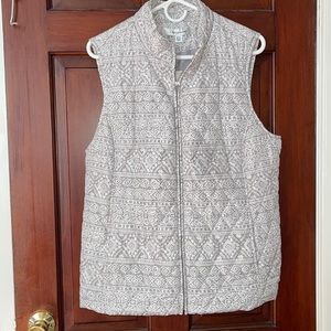 Croft & Barrow Women's Size XXL Vest Jacket Zip Up